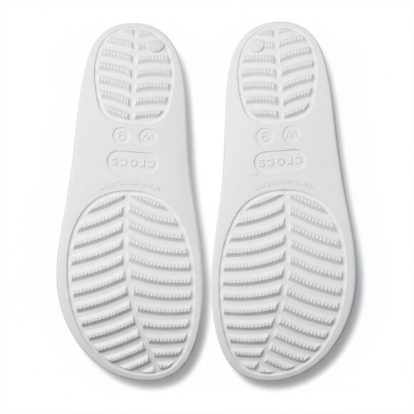 CROCS Baya Platform Two-Strap Slide Comfort Sandal White W9 - Picture 2 of 8